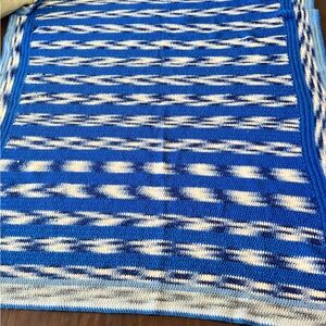 Handmade knitted blanket